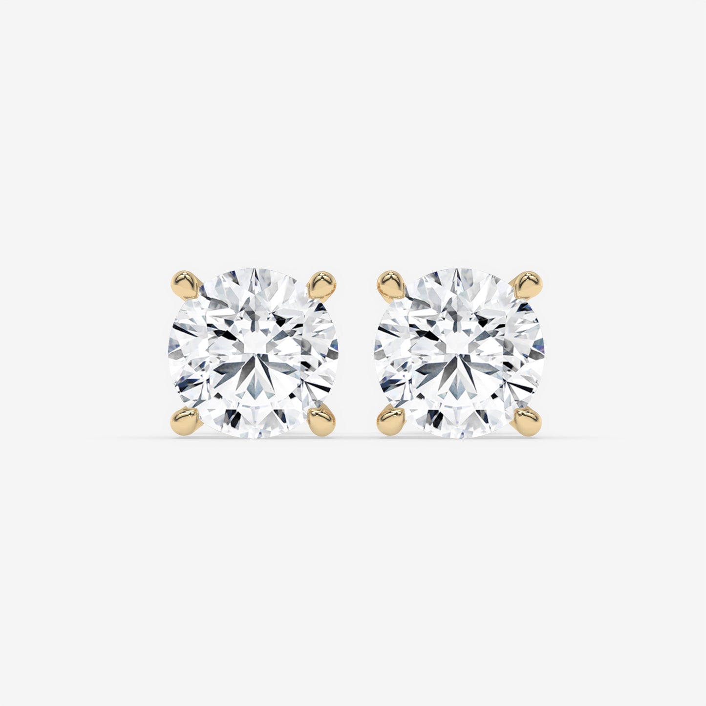 Radiant Brilliance Solitaire Studs - Round