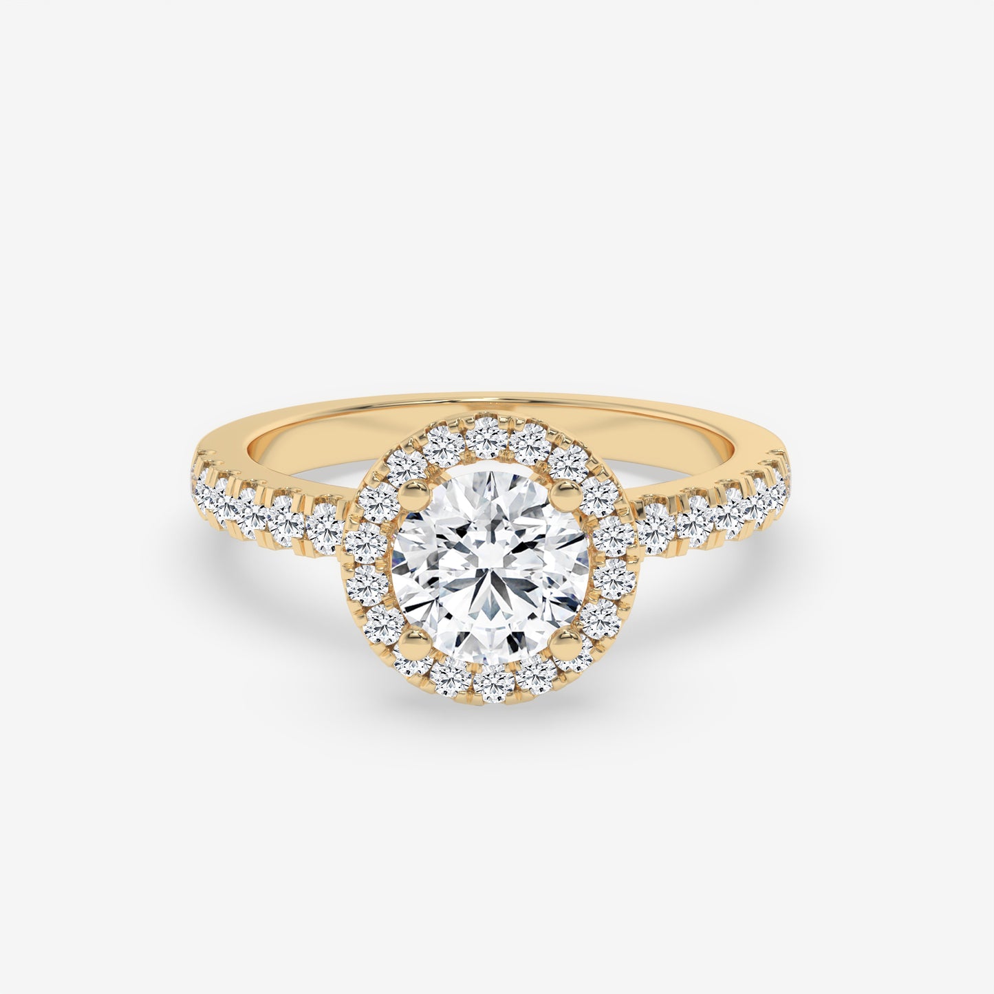 Eternal Halo Engagement Ring - Round