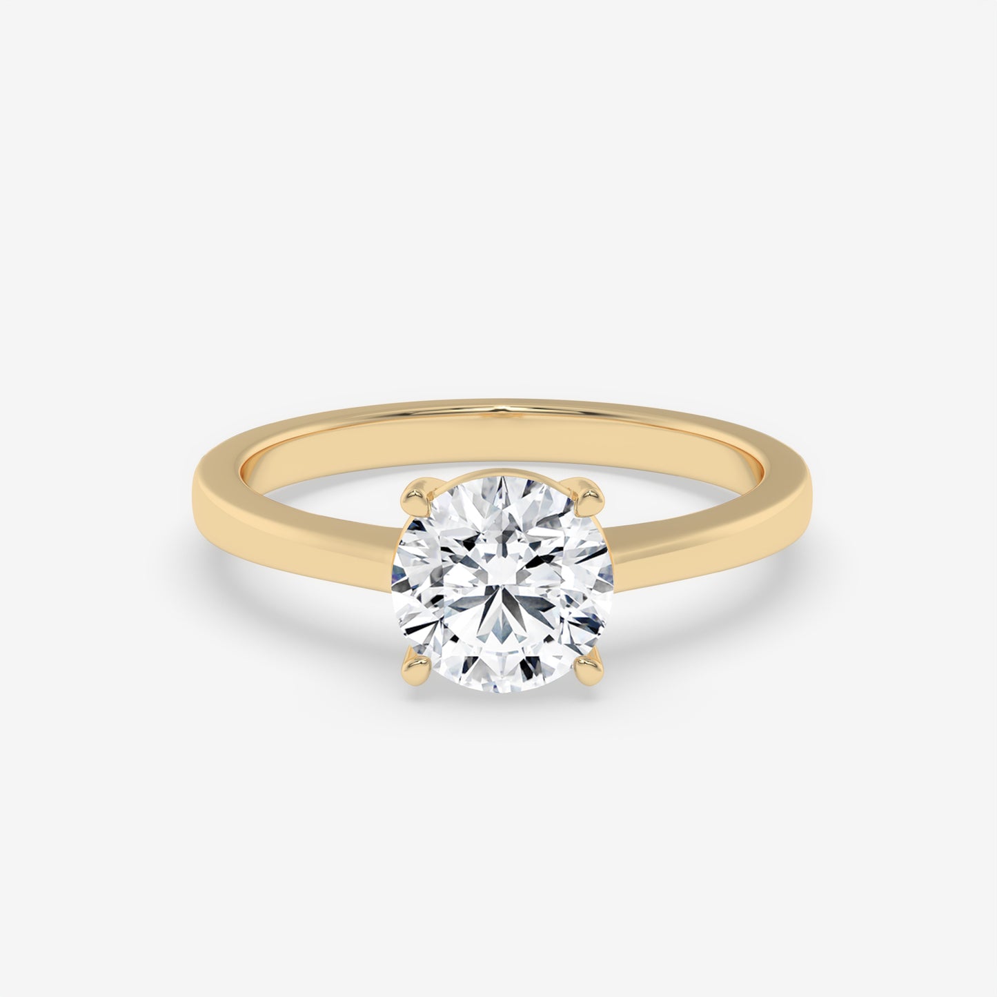 Classic Solitaire Diamond Ring - Round