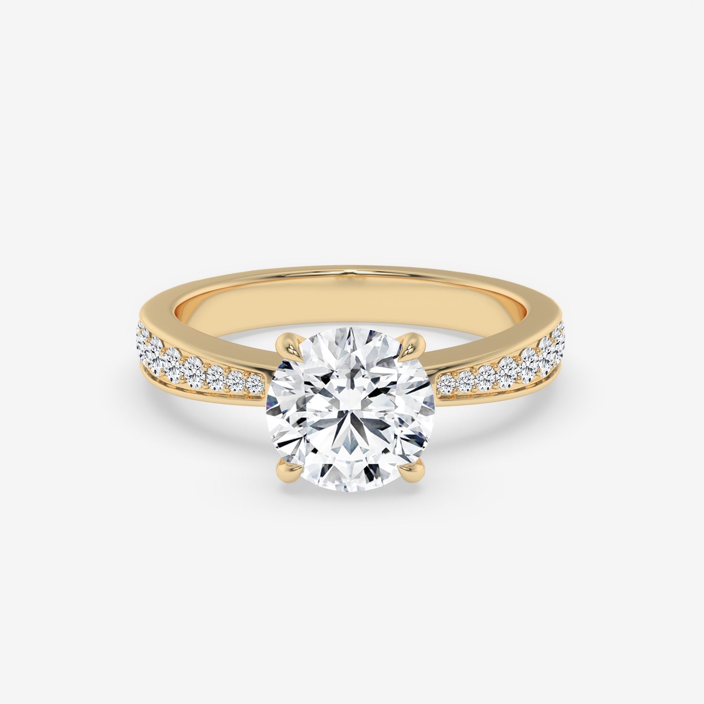 Regal Pavé Solitaire - Round