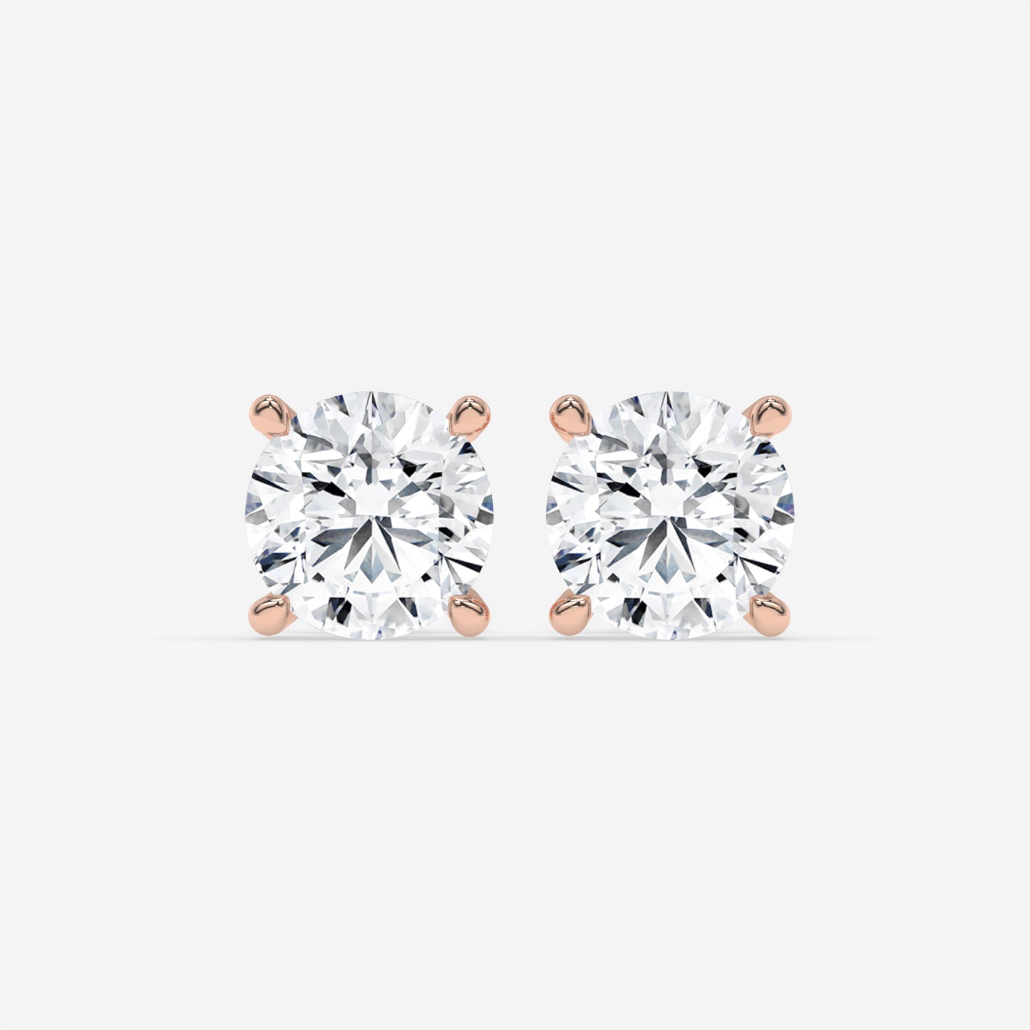 Radiant Brilliance Solitaire Studs - Round