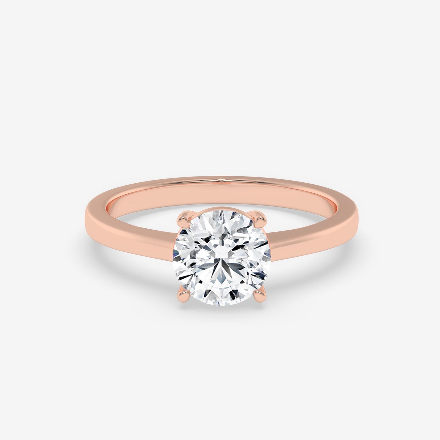 Classic Solitaire Diamond Ring - Round