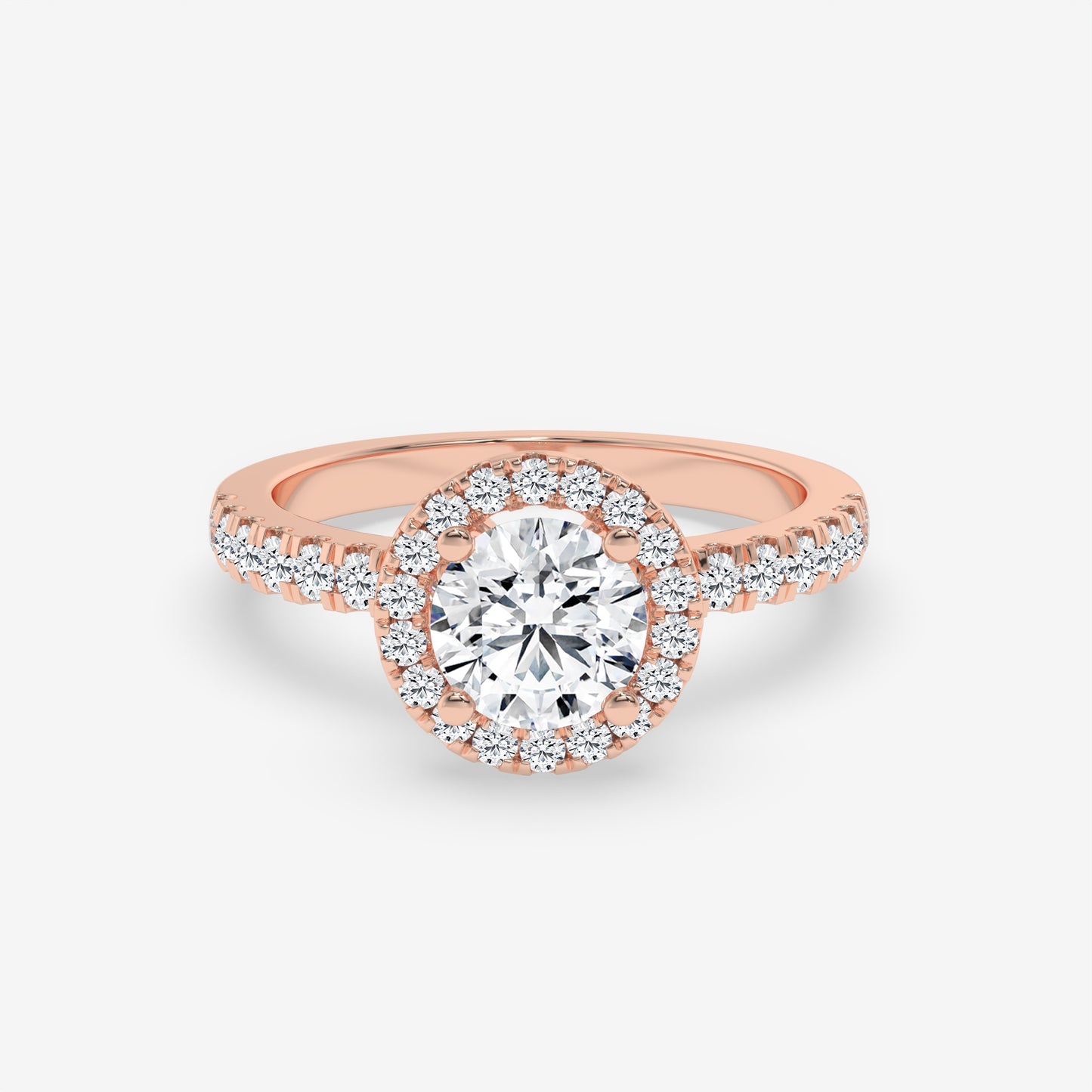 Eternal Halo Engagement Ring - Round
