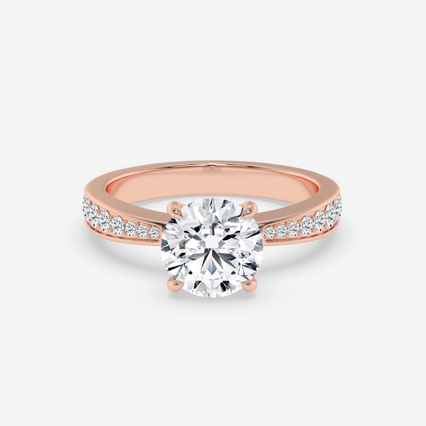 Regal Pavé Solitaire - Round