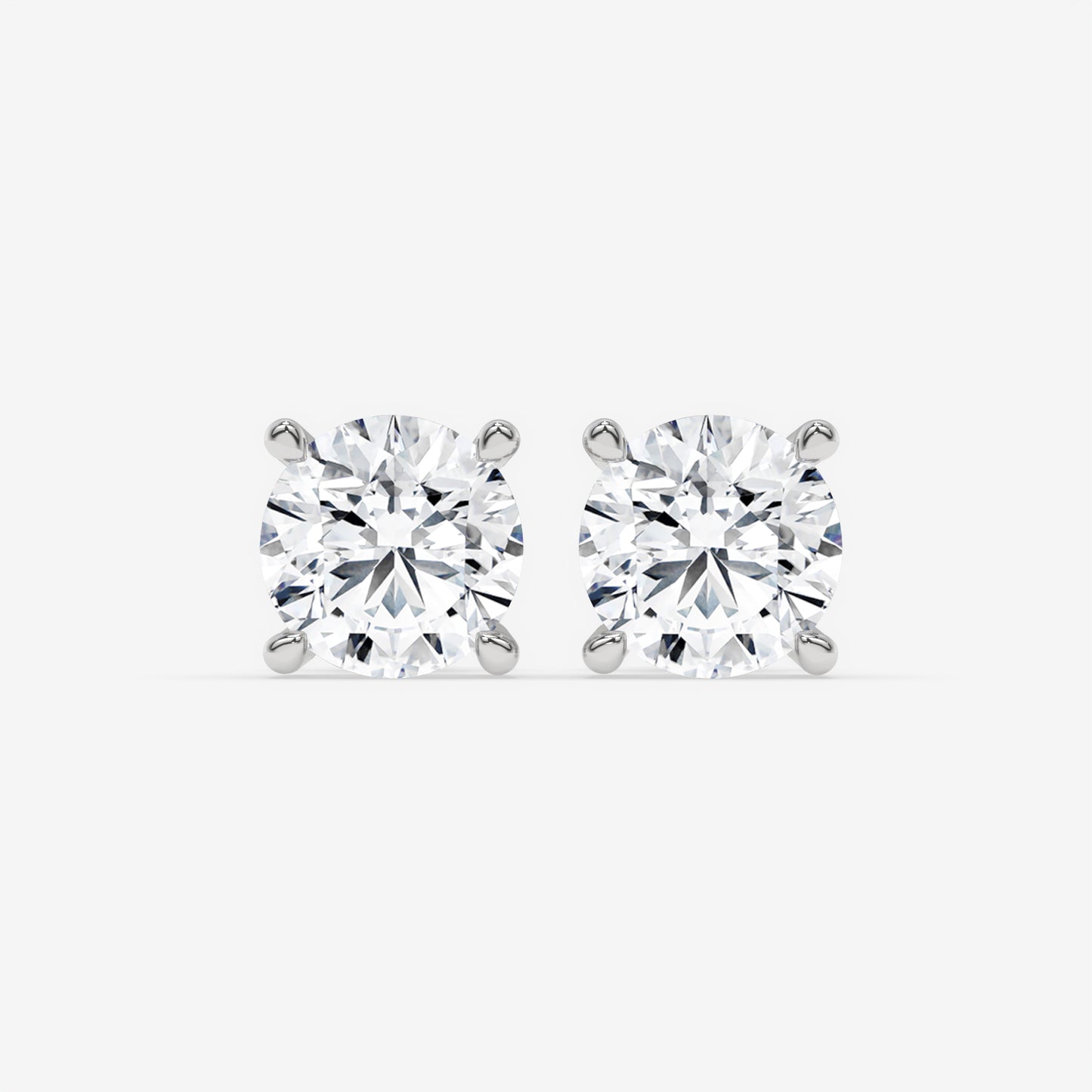 Radiant Brilliance Solitaire Studs - Round