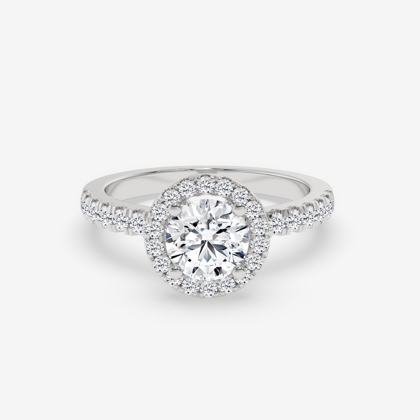 Eternal Halo Engagement Ring - Round