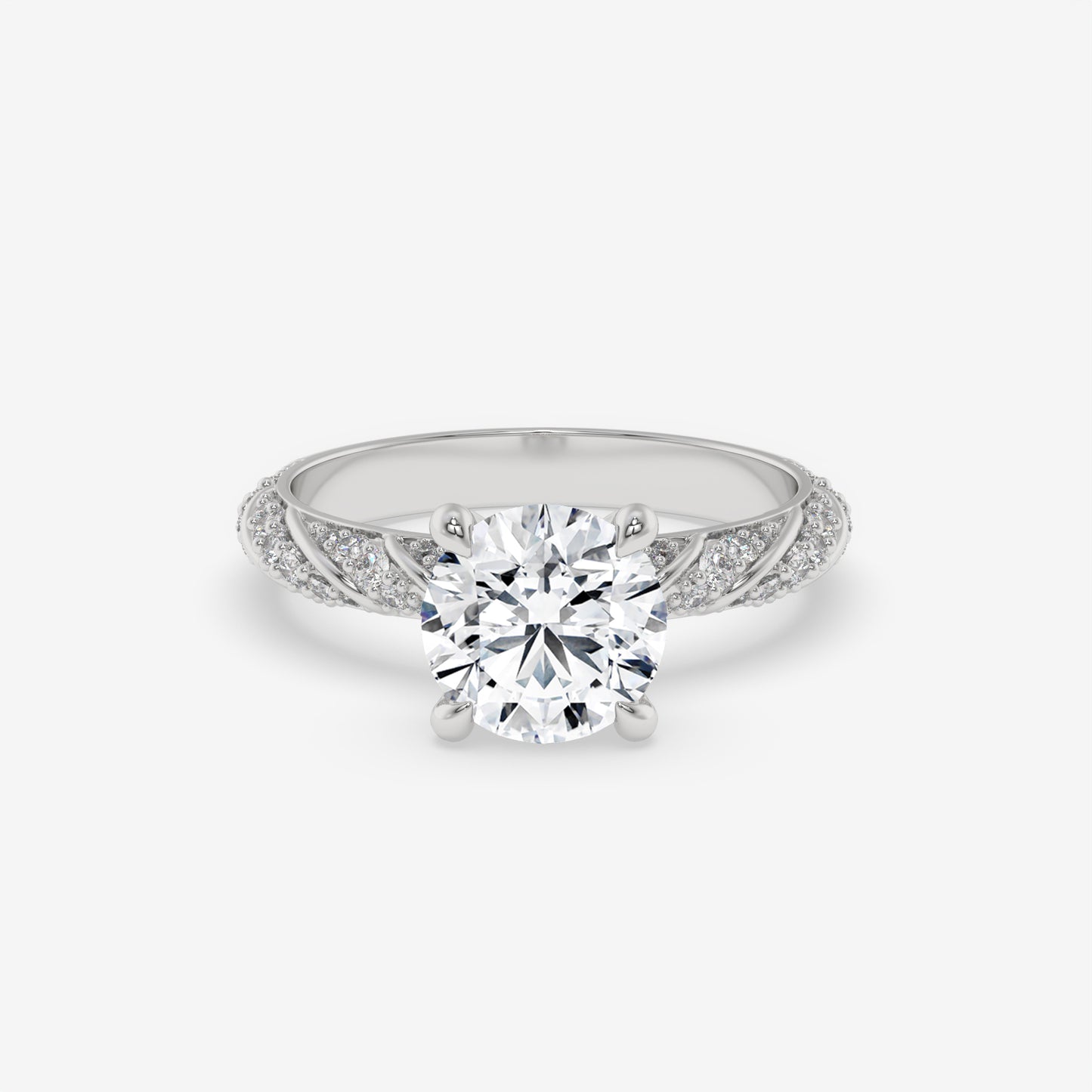 Twisted Brilliance Ring - Round