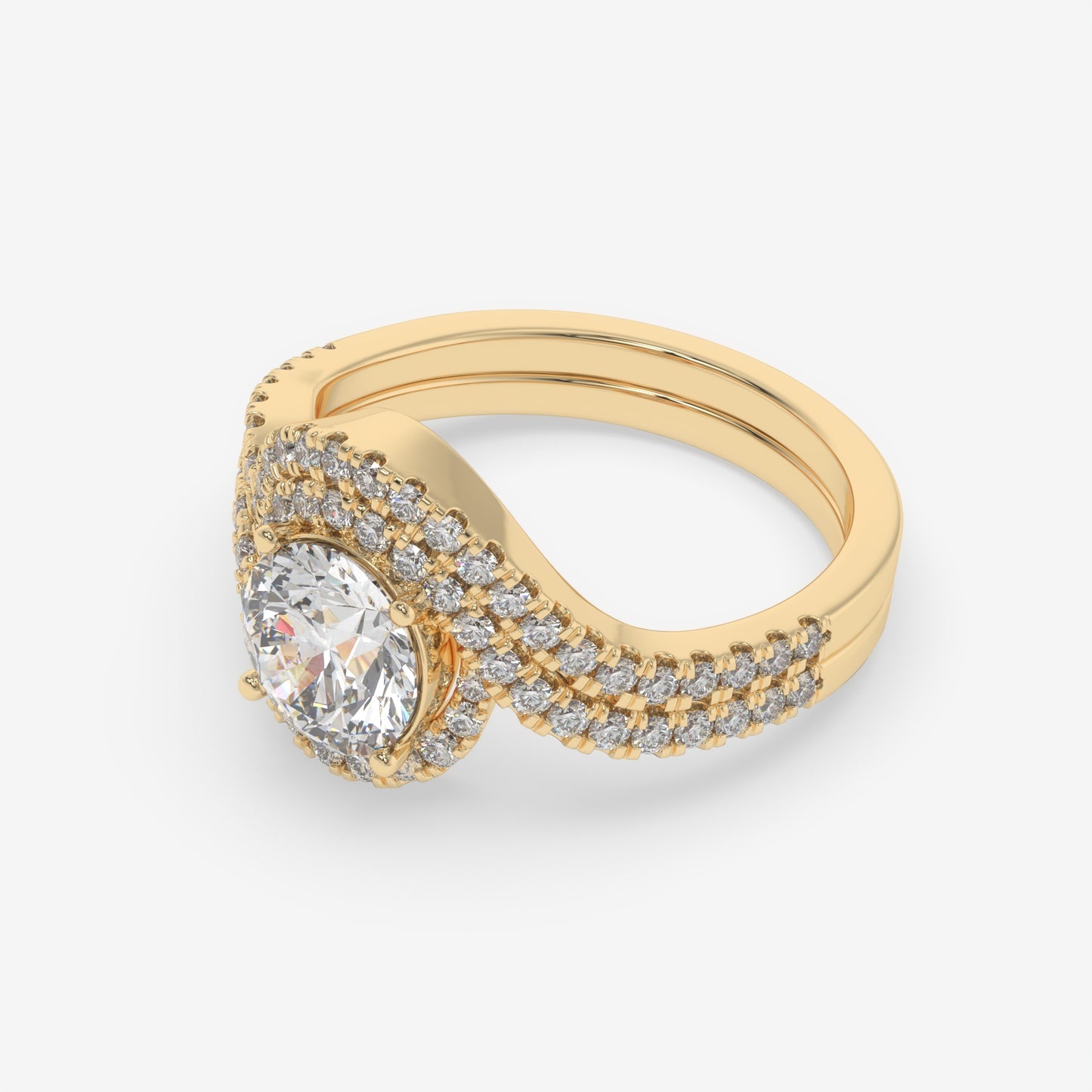 Starlit Waves Ring - Round