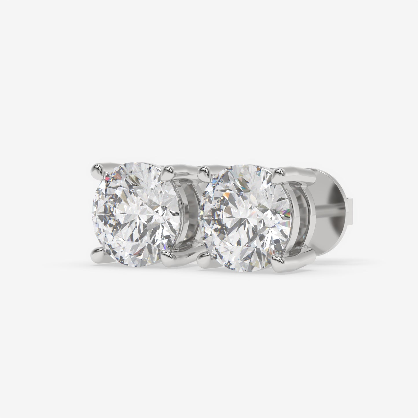Radiant Brilliance Solitaire Studs - Round