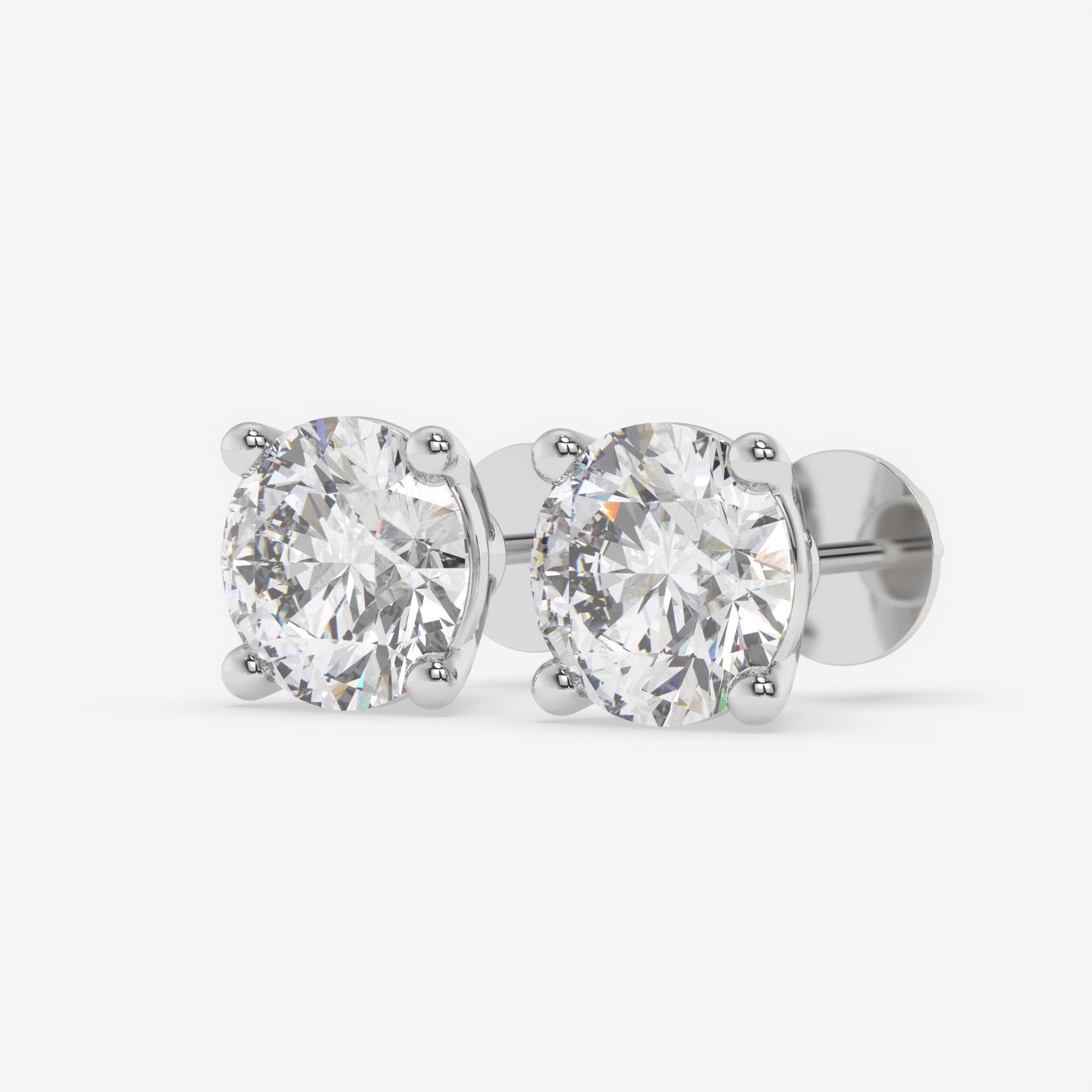 Timeless Elegance Stud Earrings - Round