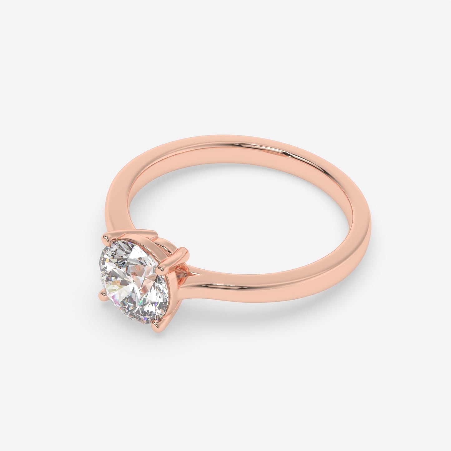 Classic Elegance Solitaire Ring - Round