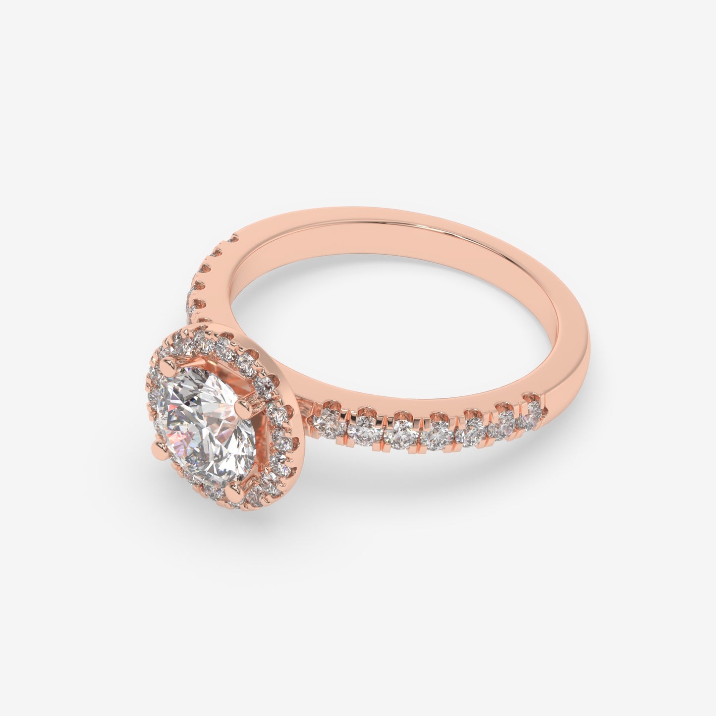 Eternal Halo Engagement Ring - Round