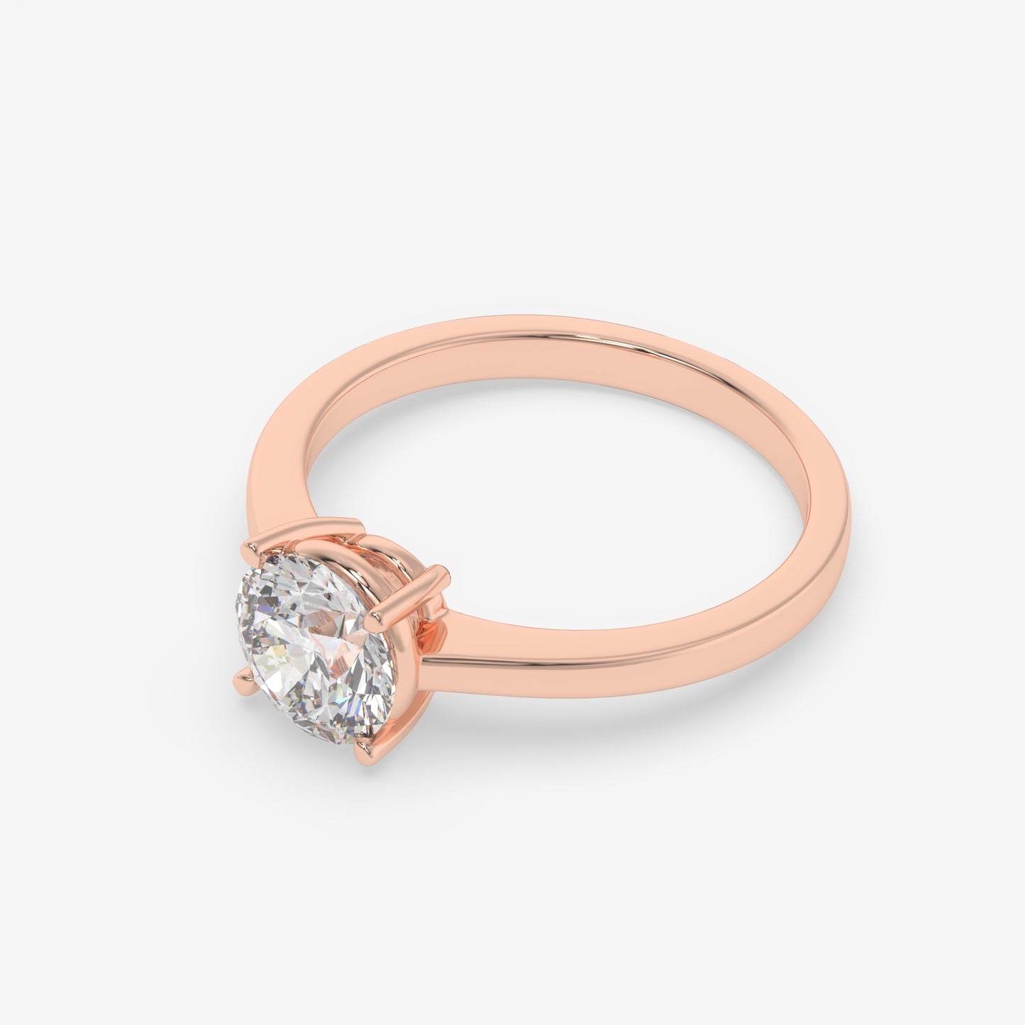 Classic Solitaire Diamond Ring - Round