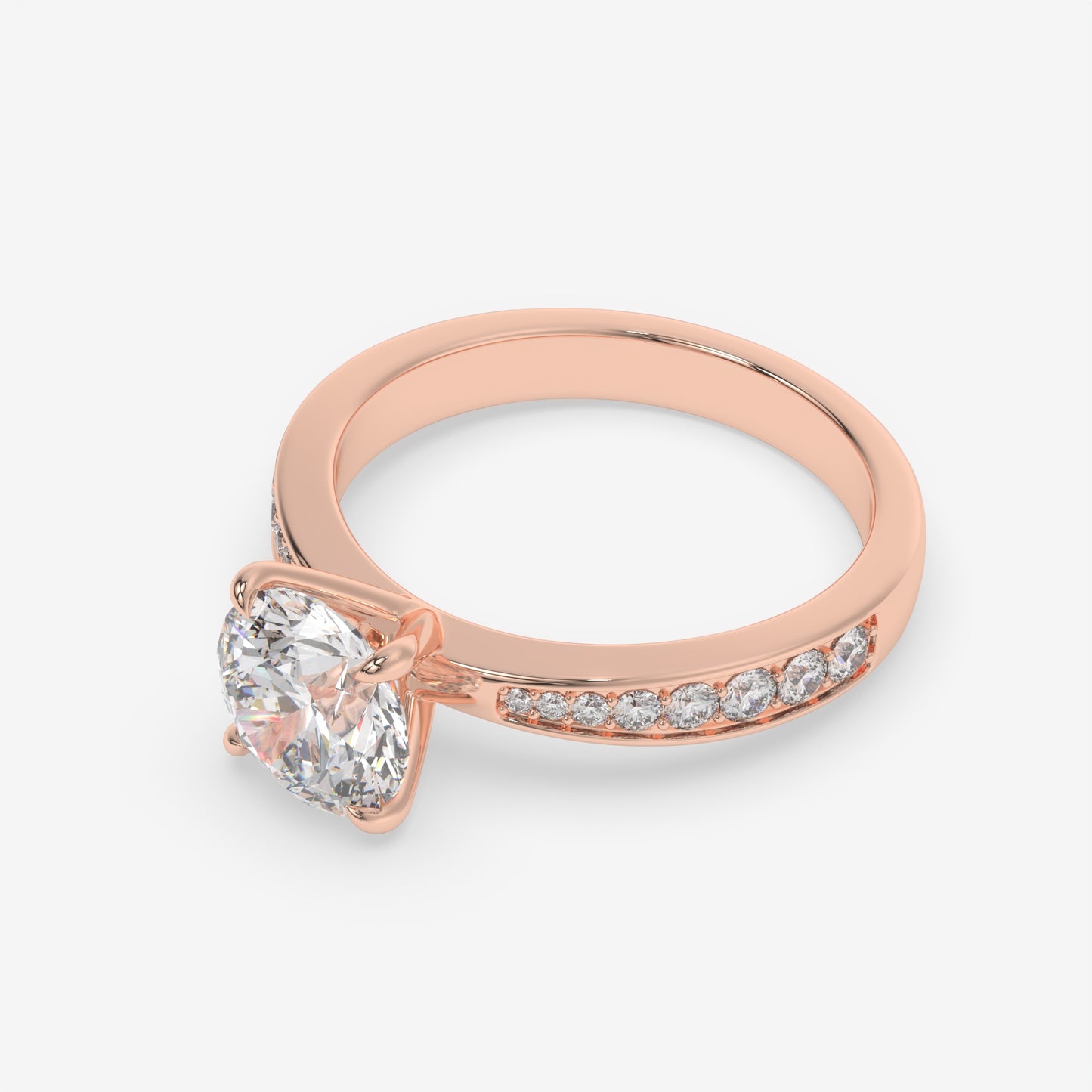 Regal Pavé Solitaire - Round