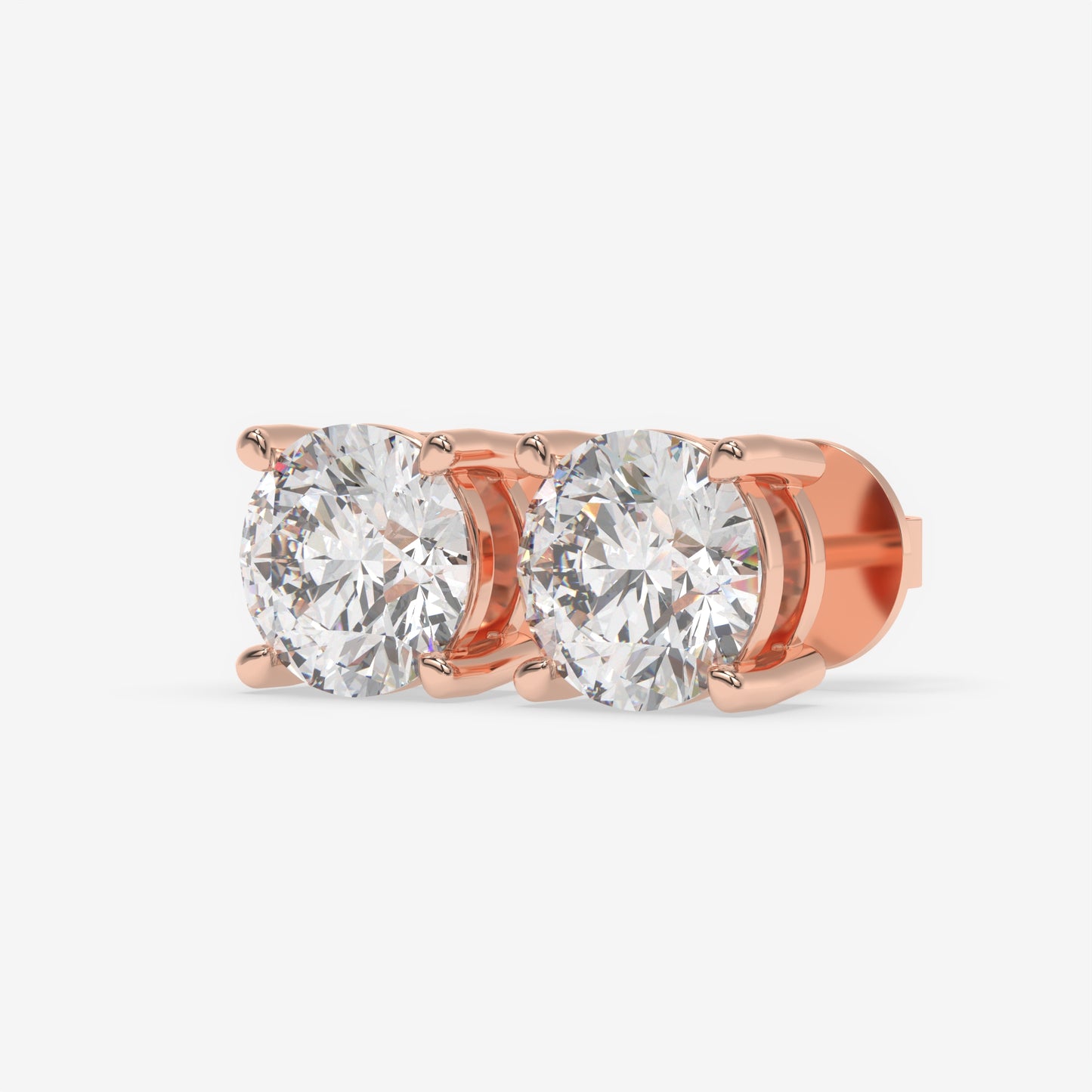 Radiant Brilliance Solitaire Studs - Round