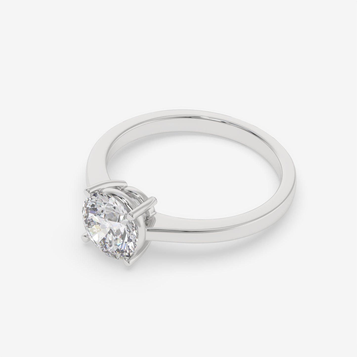 Classic Solitaire Diamond Ring - Round