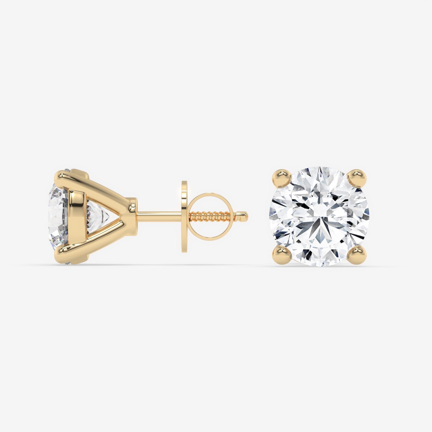 Timeless Elegance Stud Earrings - Round