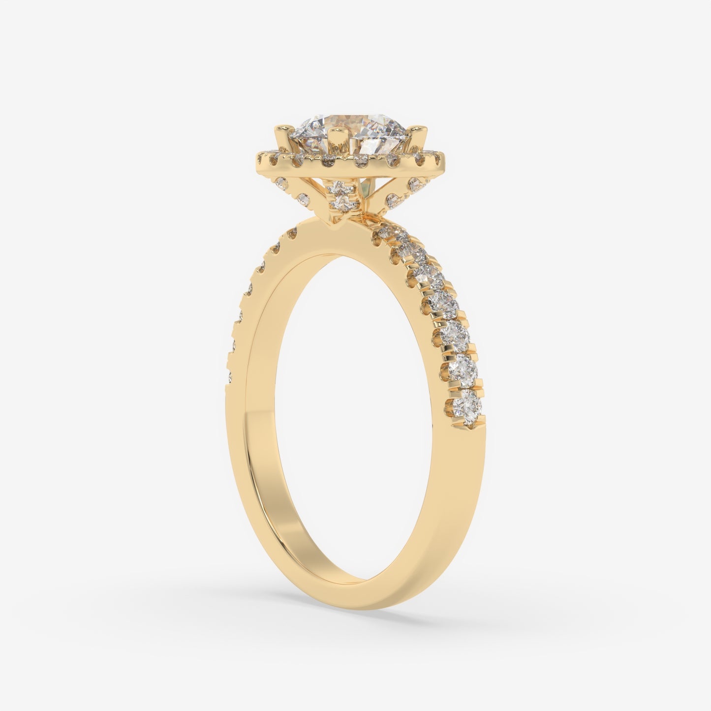 Eternal Halo Engagement Ring - Round