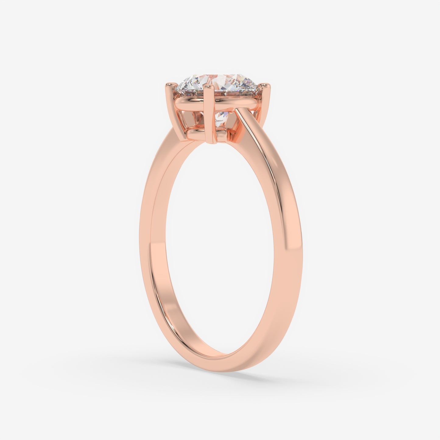 Classic Solitaire Diamond Ring - Round