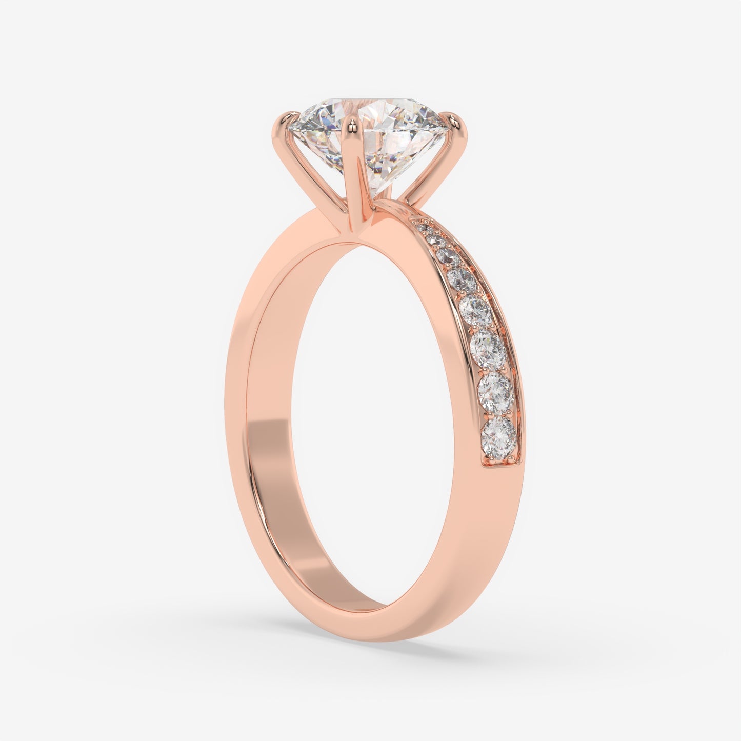 Regal Pavé Solitaire - Round