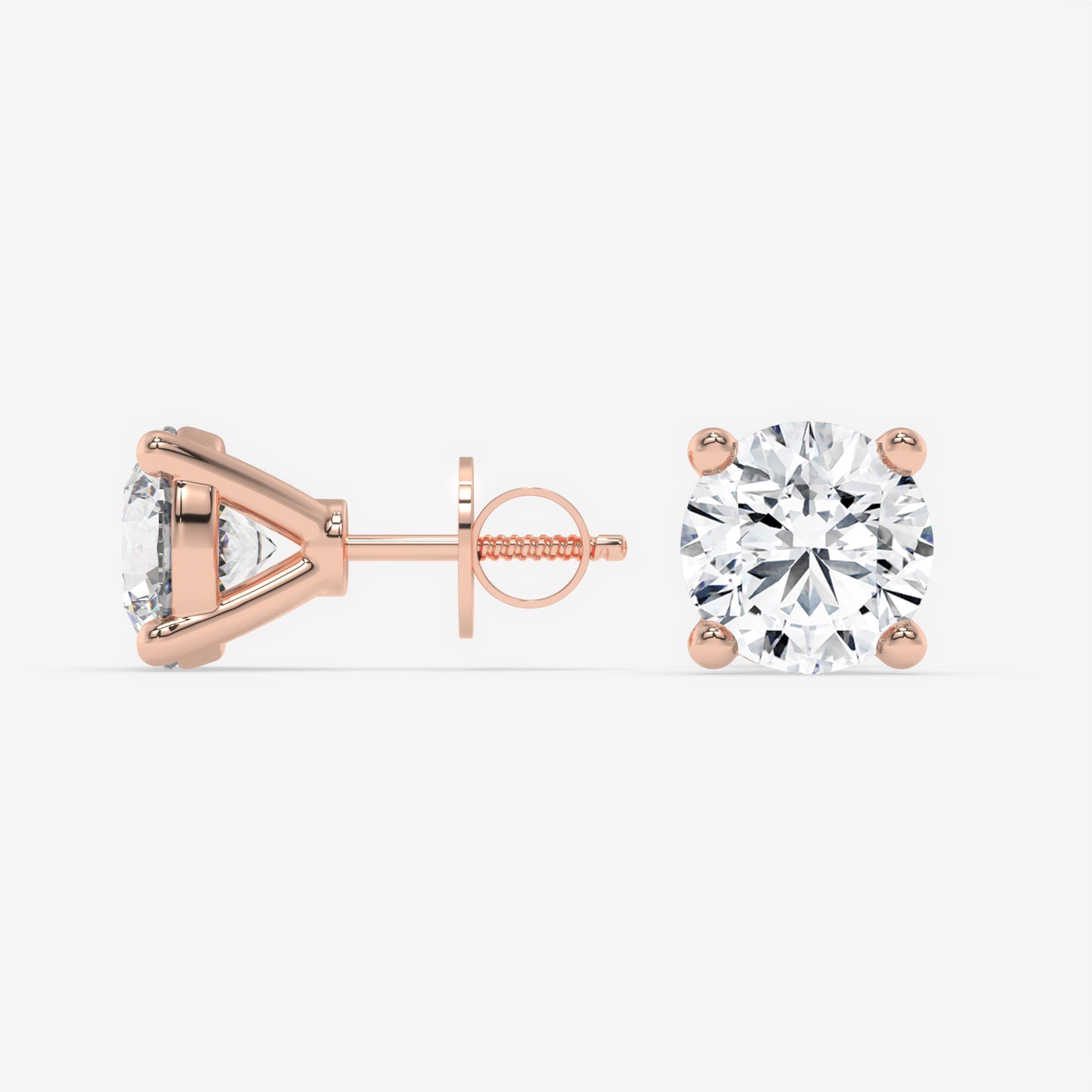 Timeless Elegance Stud Earrings - Round