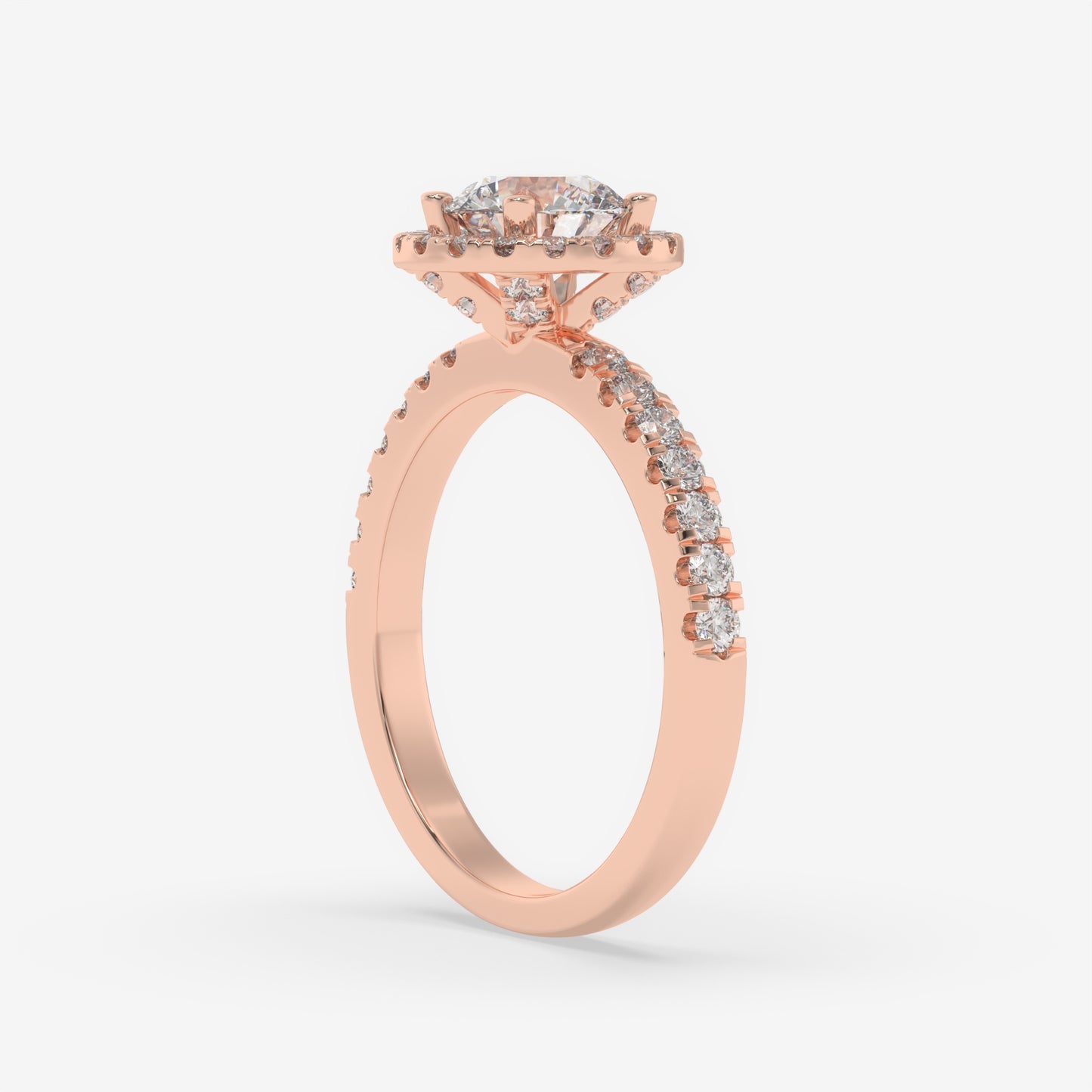 Eternal Halo Engagement Ring - Round
