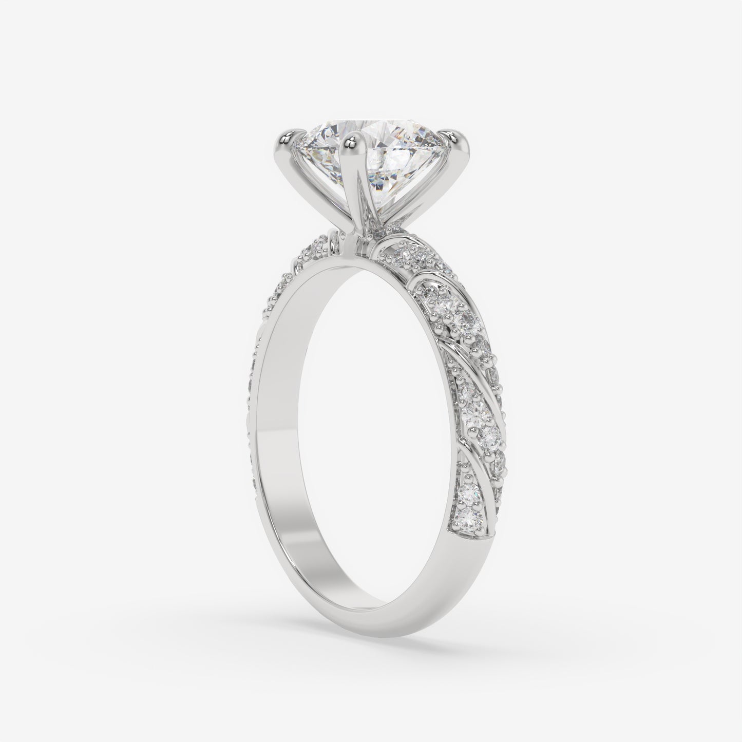 Twisted Brilliance Ring - Round