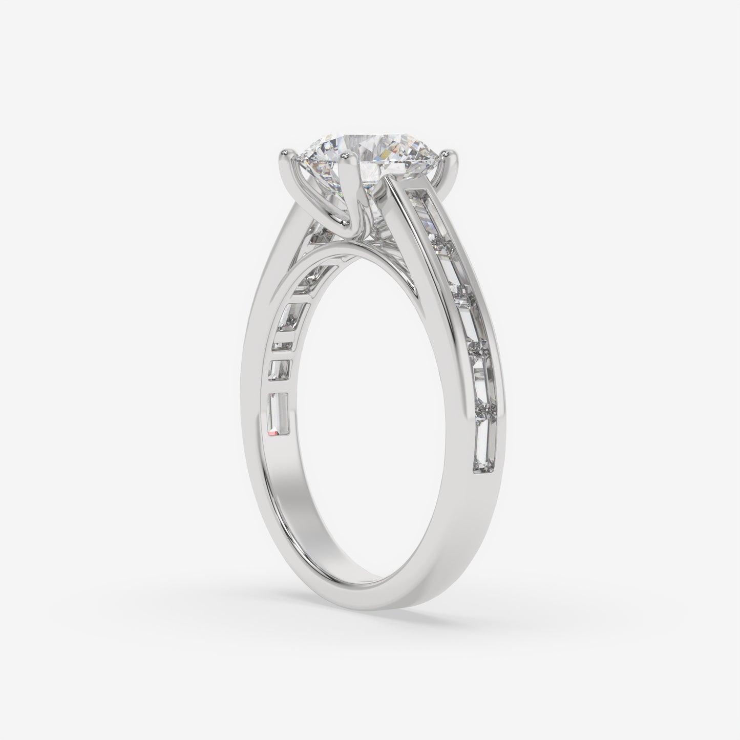 Radiance Channel Solitaire Ring - Round