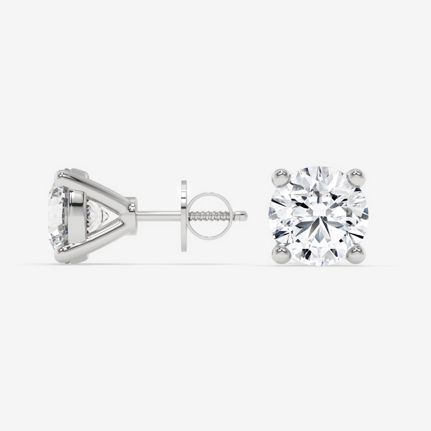 Timeless Elegance Stud Earrings - Round