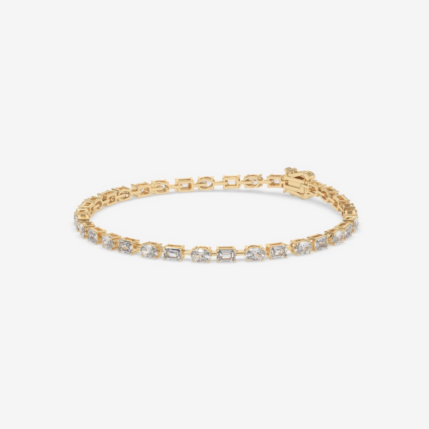 Dual Brilliance Emerald & Oval Bracelet