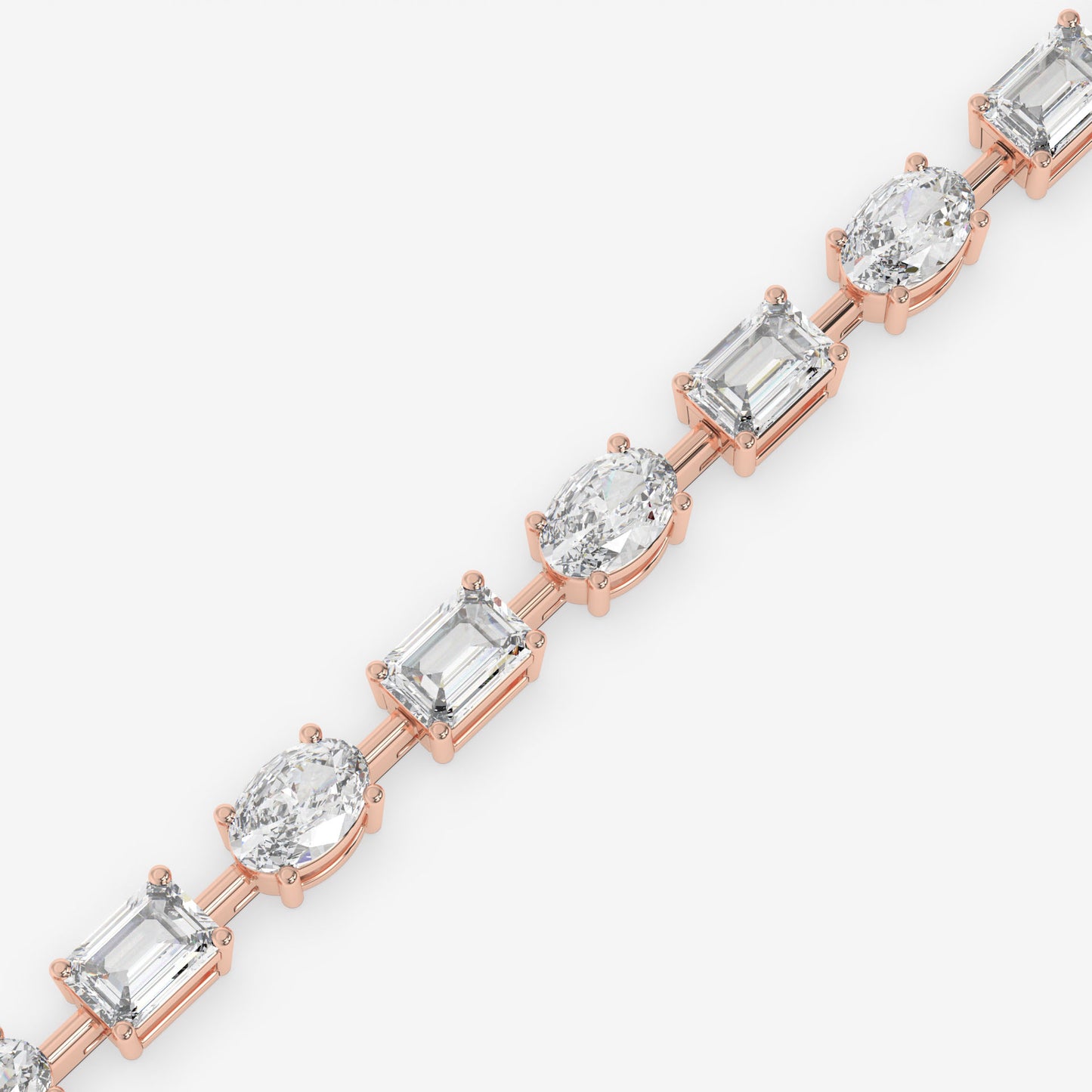 Dual Brilliance Emerald & Oval Bracelet