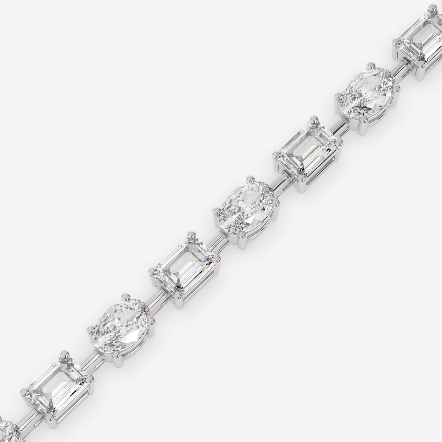 Dual Brilliance Emerald & Oval Bracelet