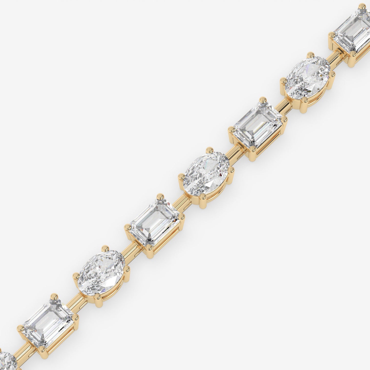 Dual Brilliance Emerald & Oval Bracelet