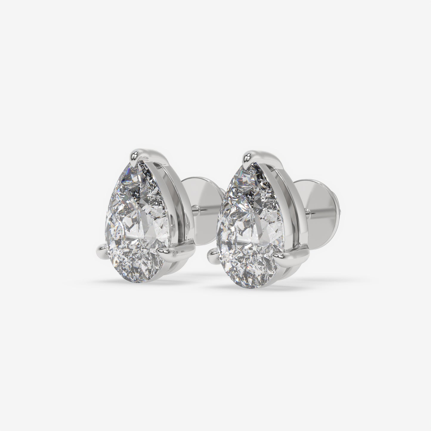 Radiant Pear Stud Earrings