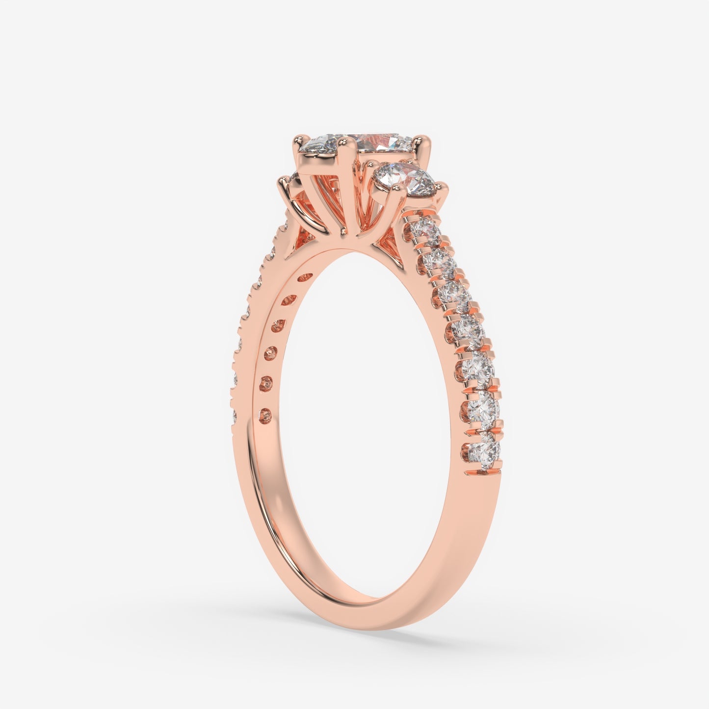 Aurora Oval Trinity Ring