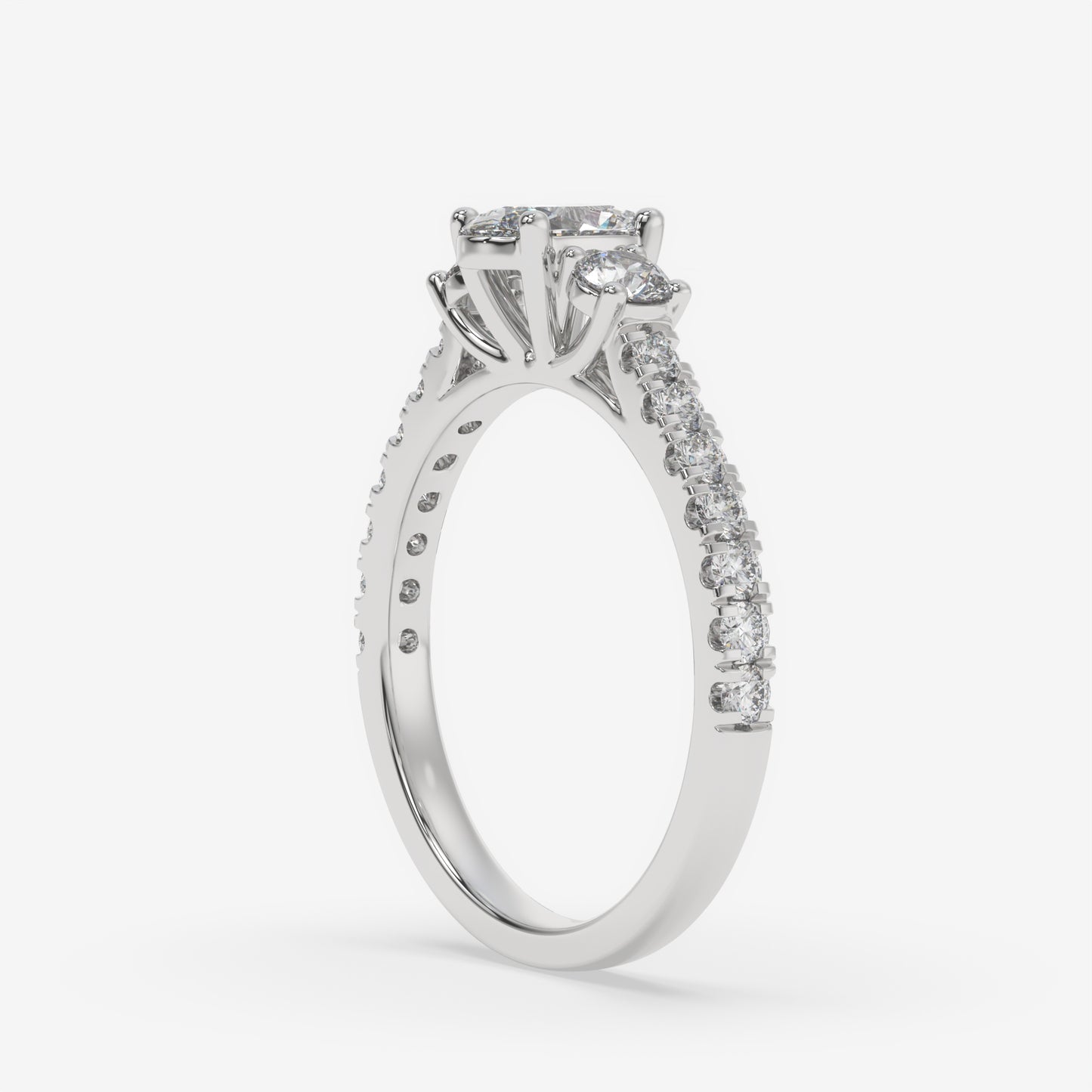 Aurora Oval Trinity Ring