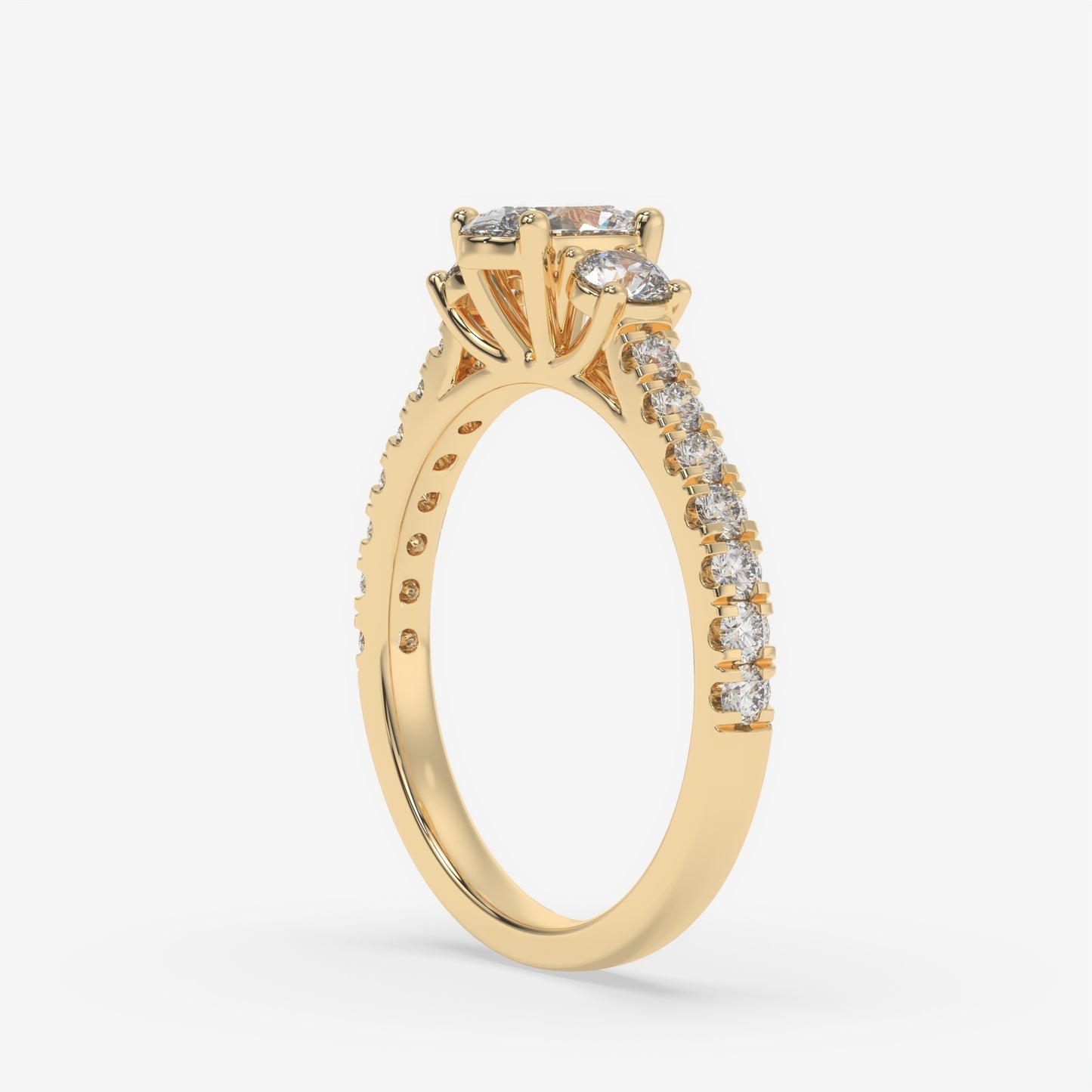 Aurora Oval Trinity Ring