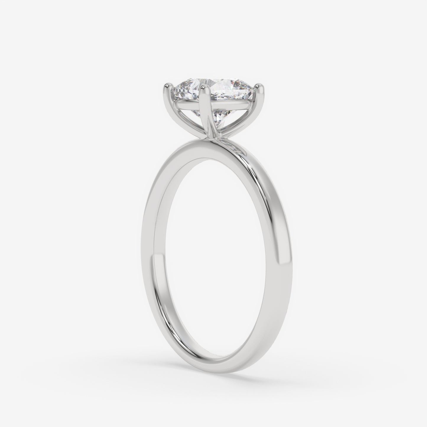 Cushion Spark Solitaire Ring