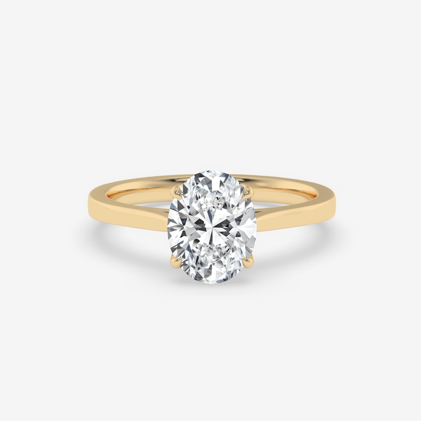 Aurora Oval Solitaire Ring
