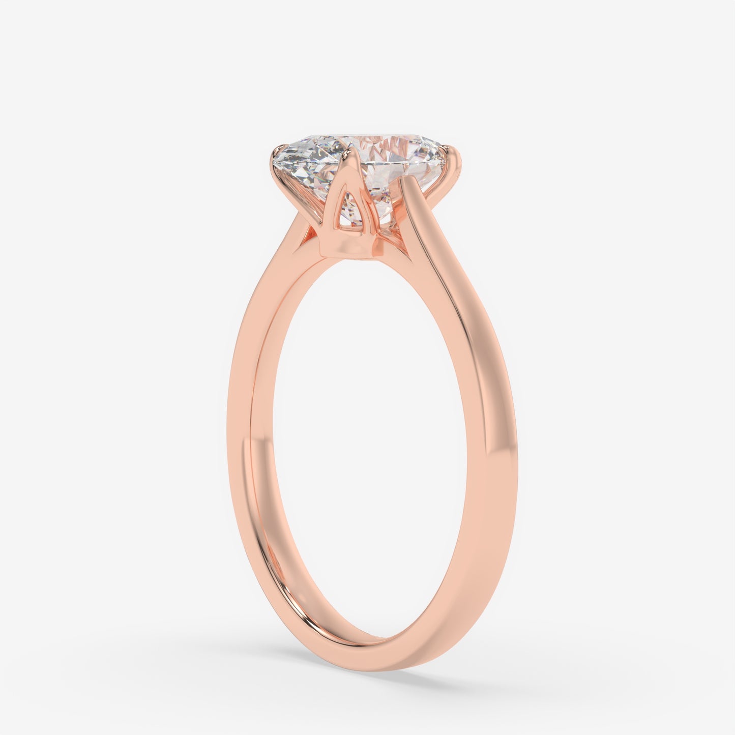 Aurora Oval Solitaire Ring