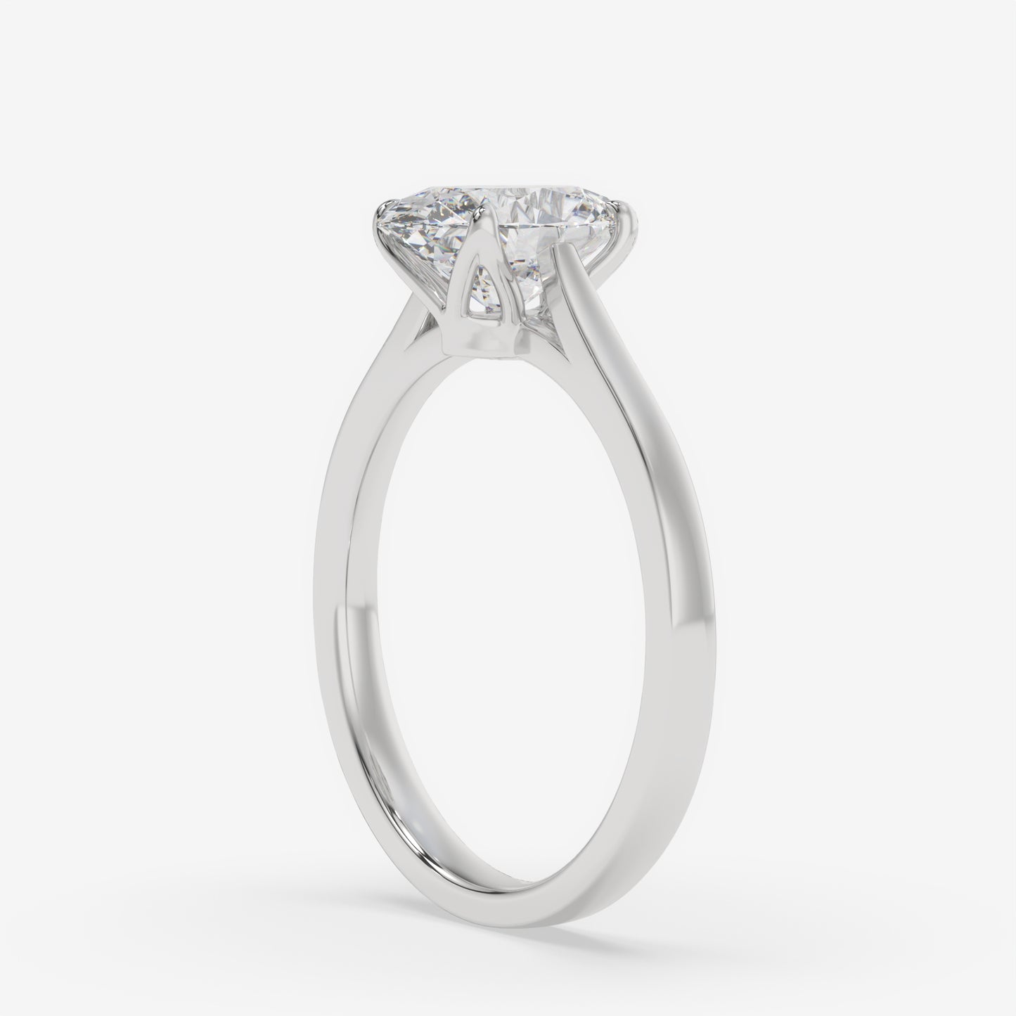 Aurora Oval Solitaire Ring