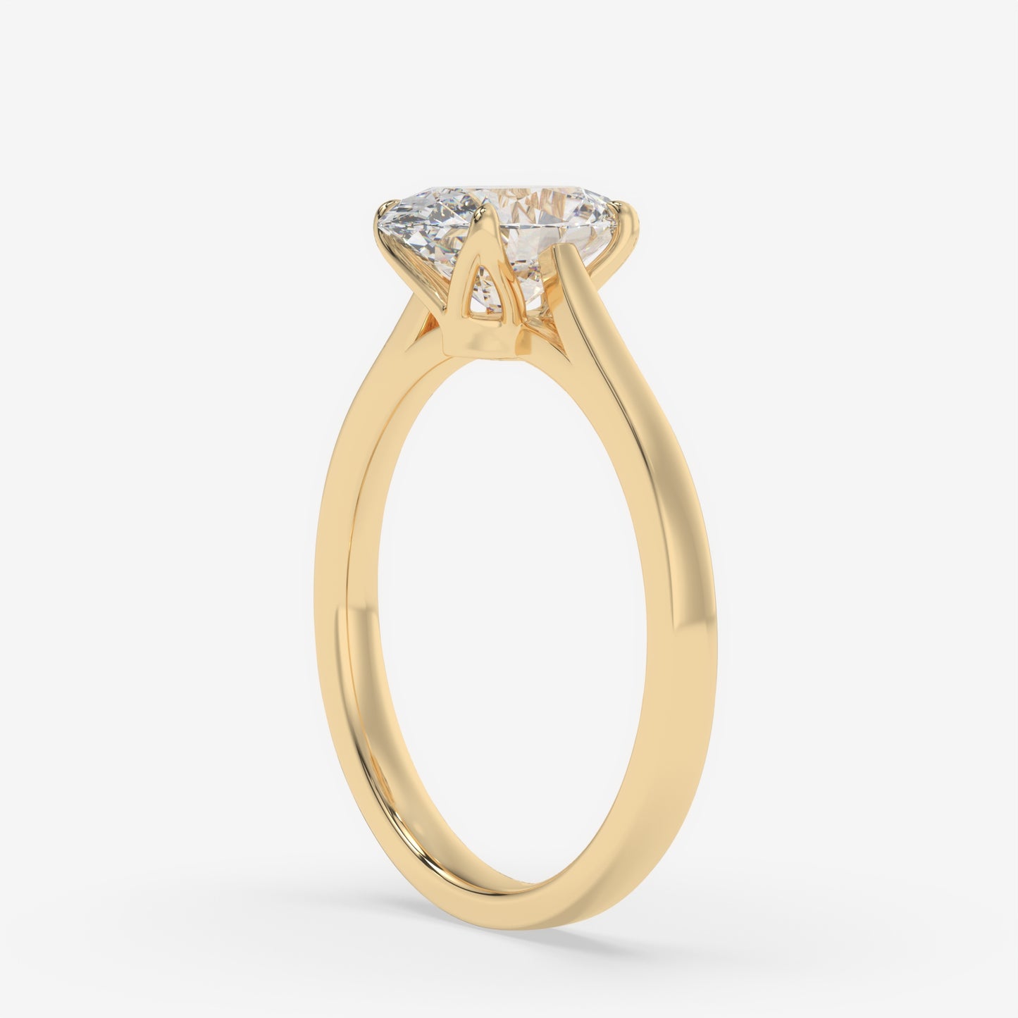 Aurora Oval Solitaire Ring