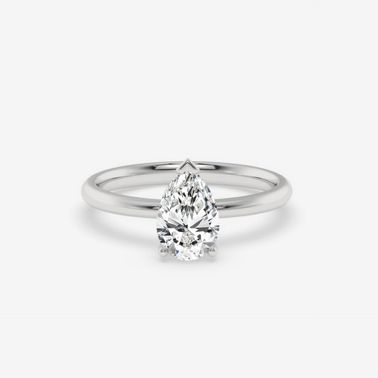 Pear Solitaire Engagement Ring