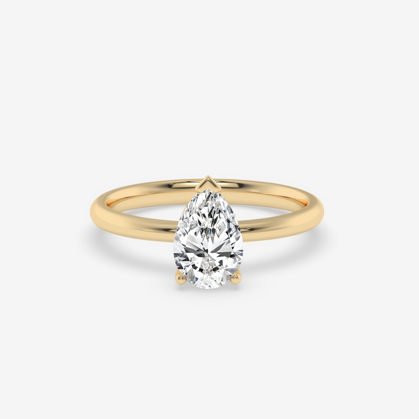 Pear Solitaire Engagement Ring