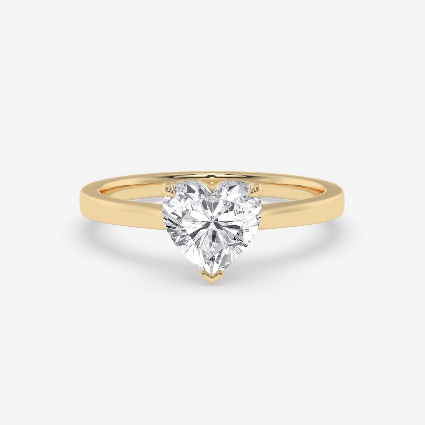 Classic Heart Solitaire Ring