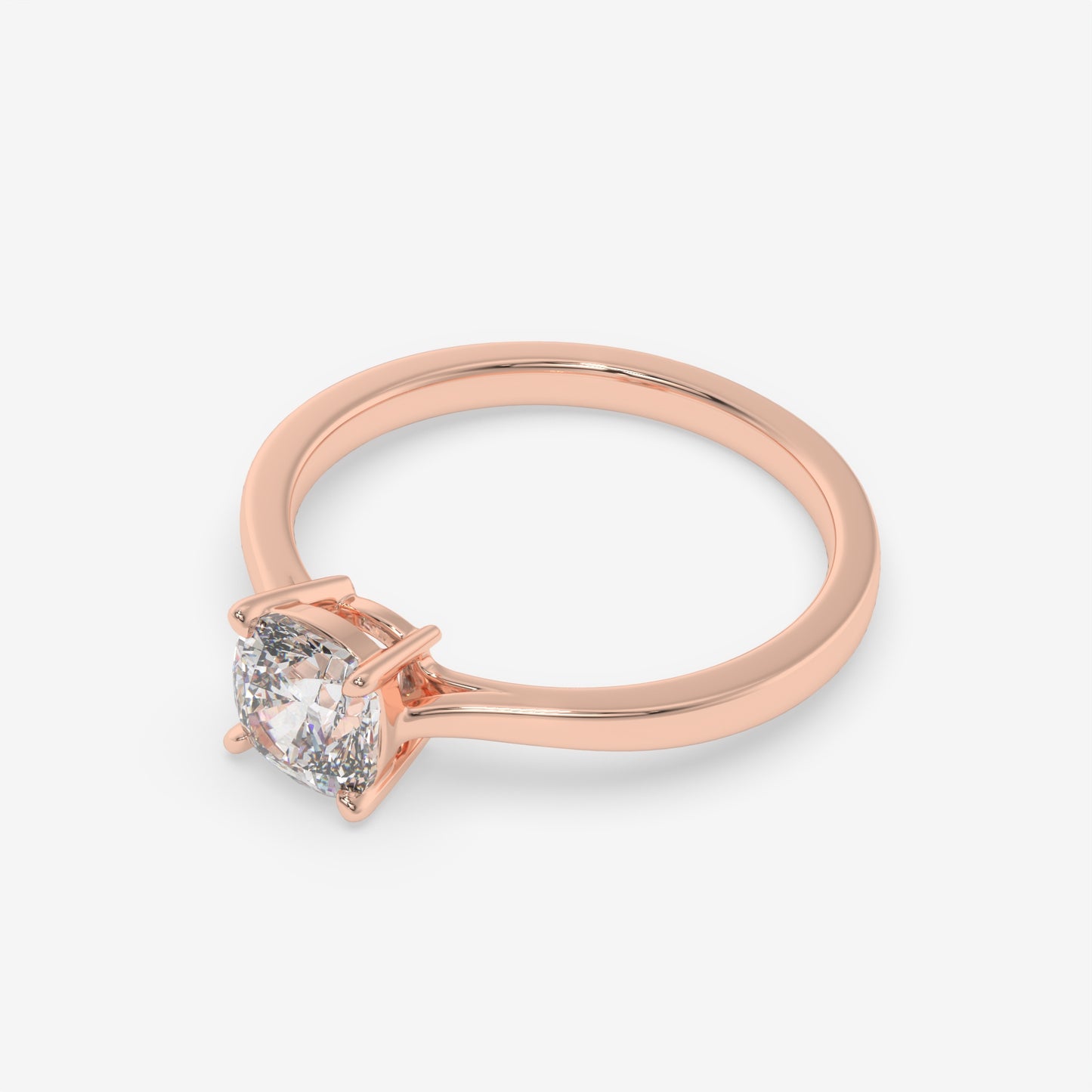 Cushion Solitaire Elegance Ring