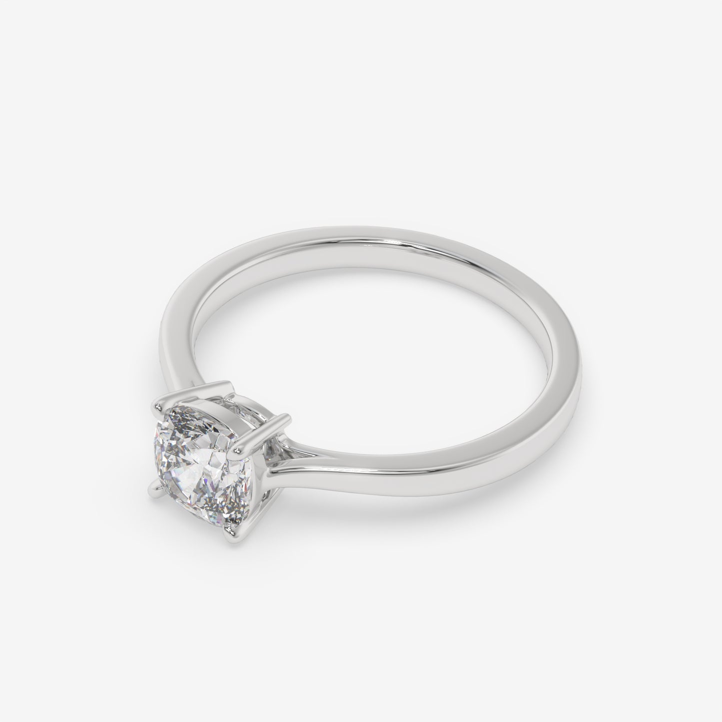 Cushion Solitaire Elegance Ring