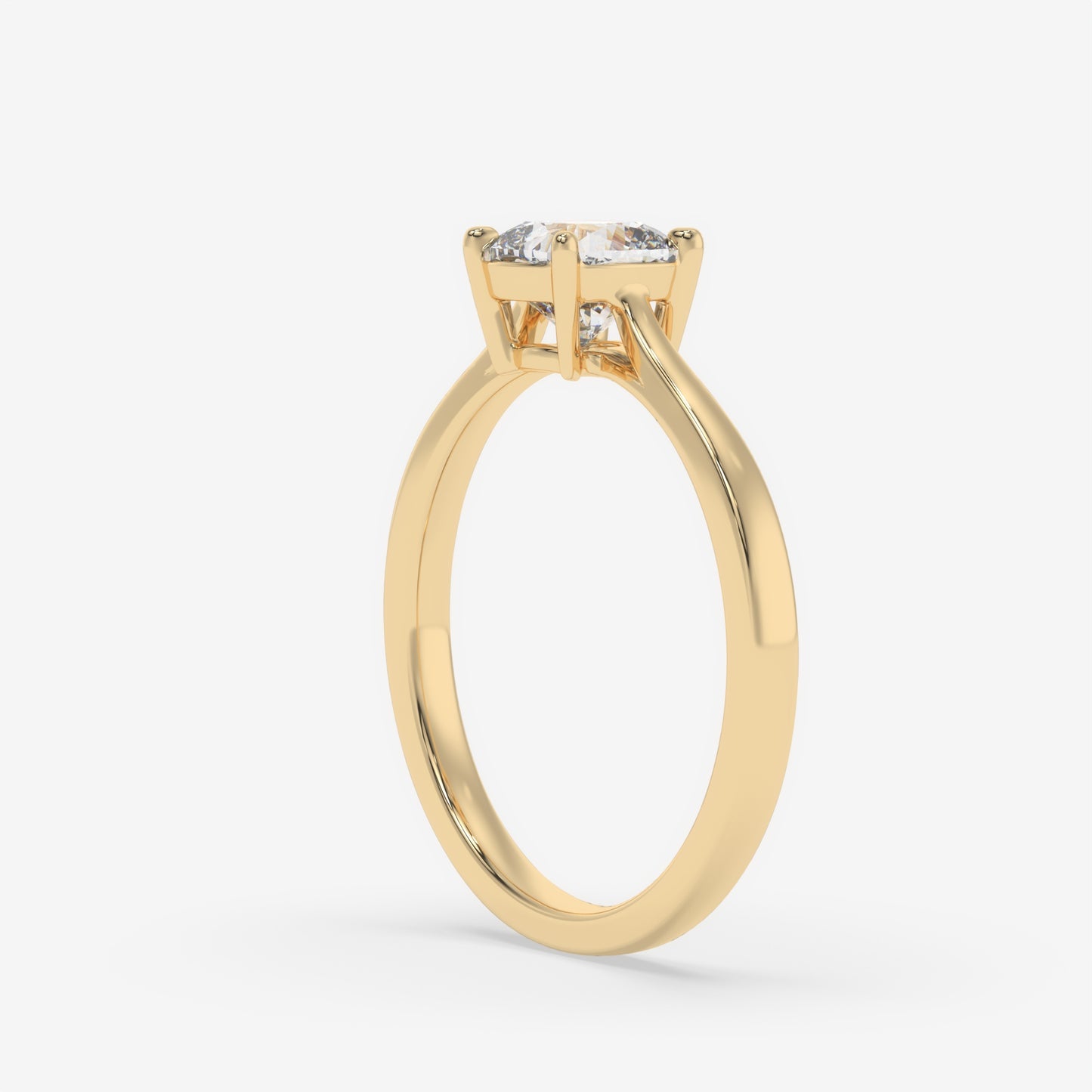 Cushion Solitaire Elegance Ring