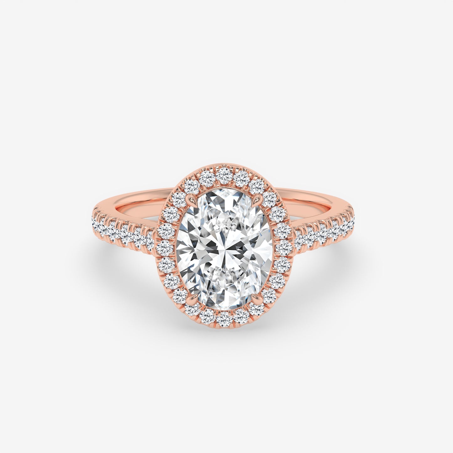 Starlight Halo Oval Ring