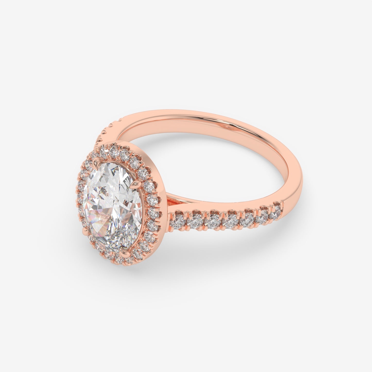 Starlight Halo Oval Ring